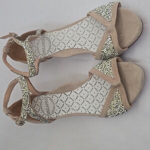 Hey Lady Blush/Slvr.Fancypants Wedgie, NWT, Sz. 7M